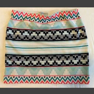 Zara Short Tribal Skirt